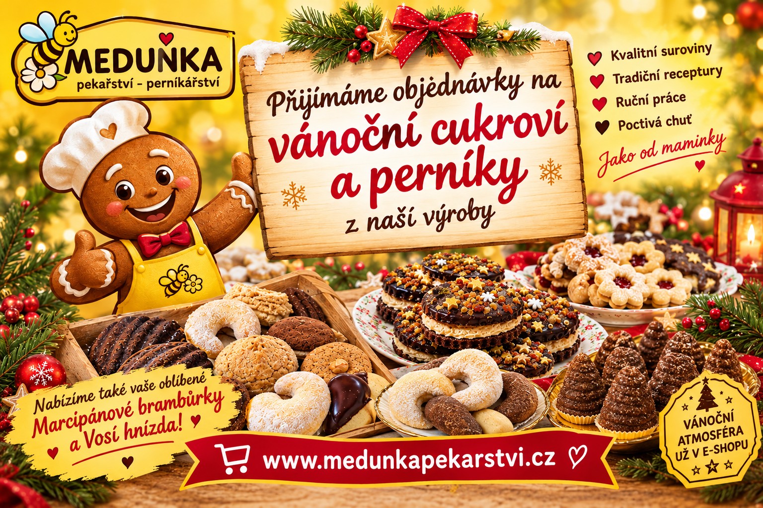 Vánoční cukroví z Meduňky